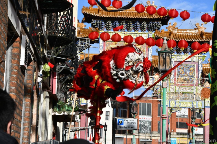 Liverpool China Town to celebrate Chinese New Year. 